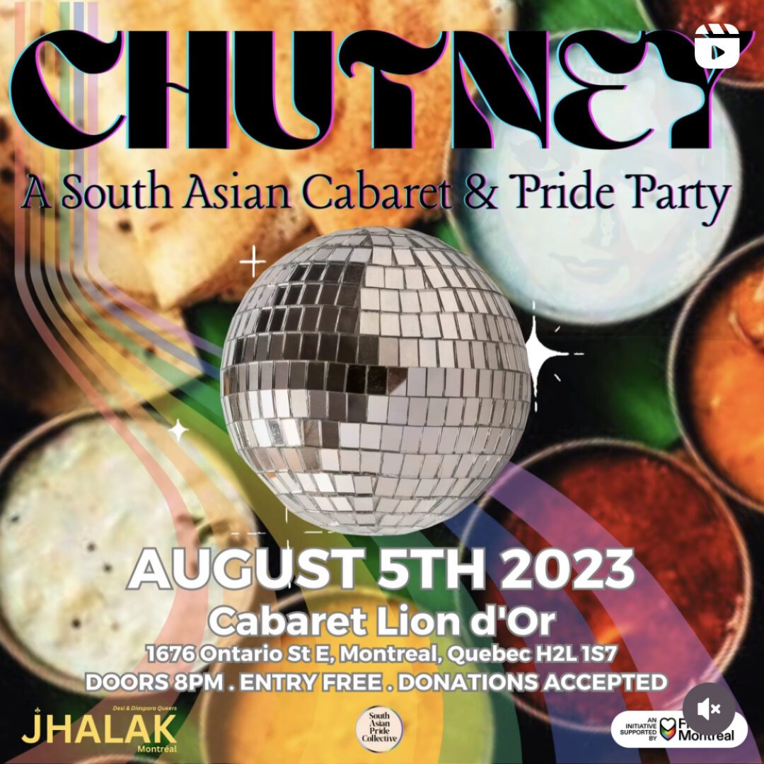 The poster of chutney a south asian cabaret and pride party